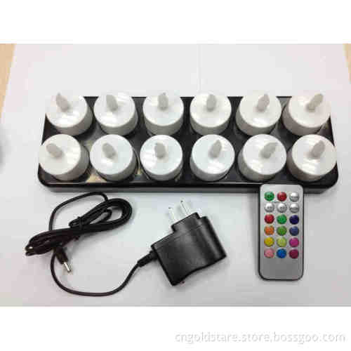 RECHARGEABLE LED CANDLE LIGHT WITH REMOTE CONTROL